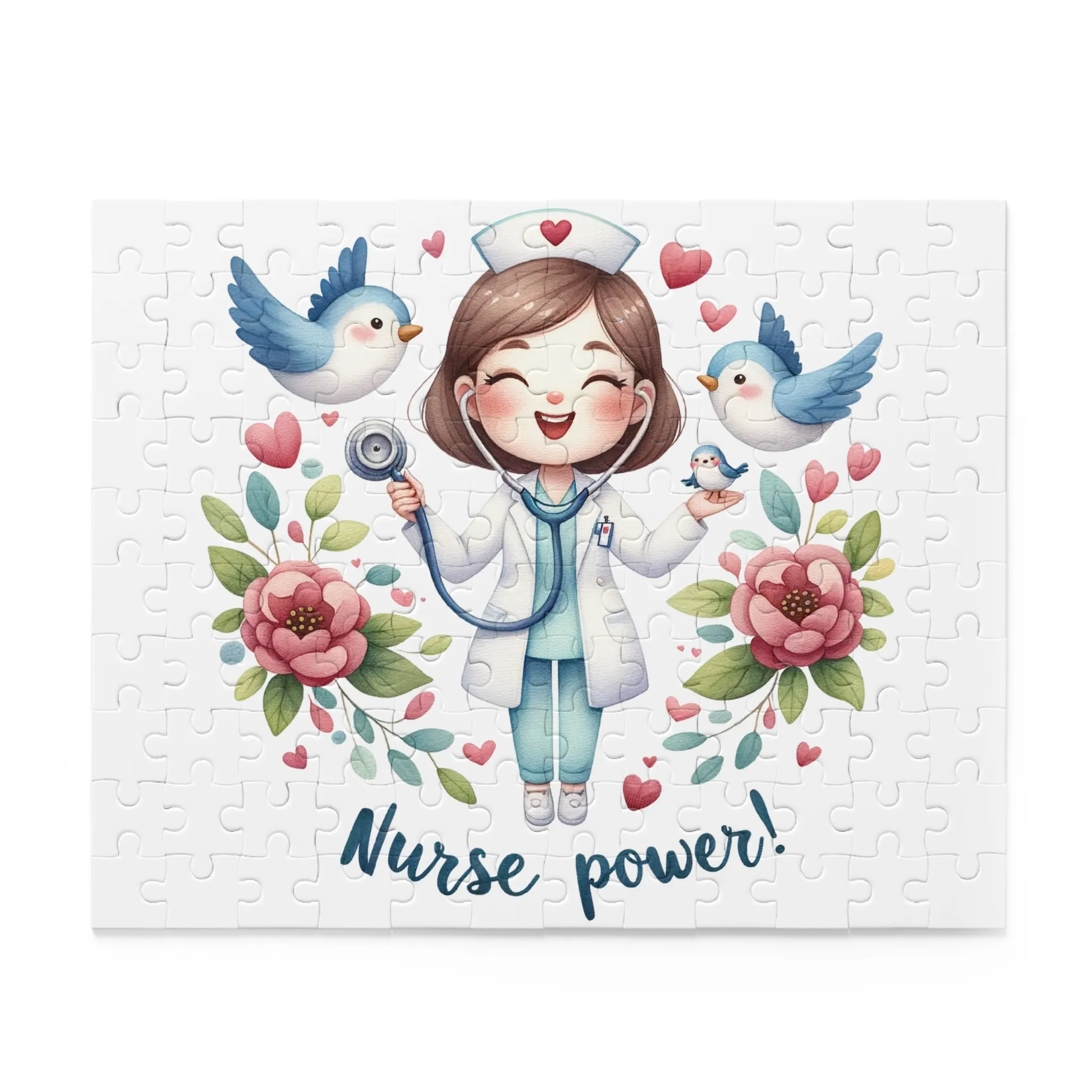 Personalised/Non-Personalised Puzzle, Nurse (120, 252, 500-Piece)