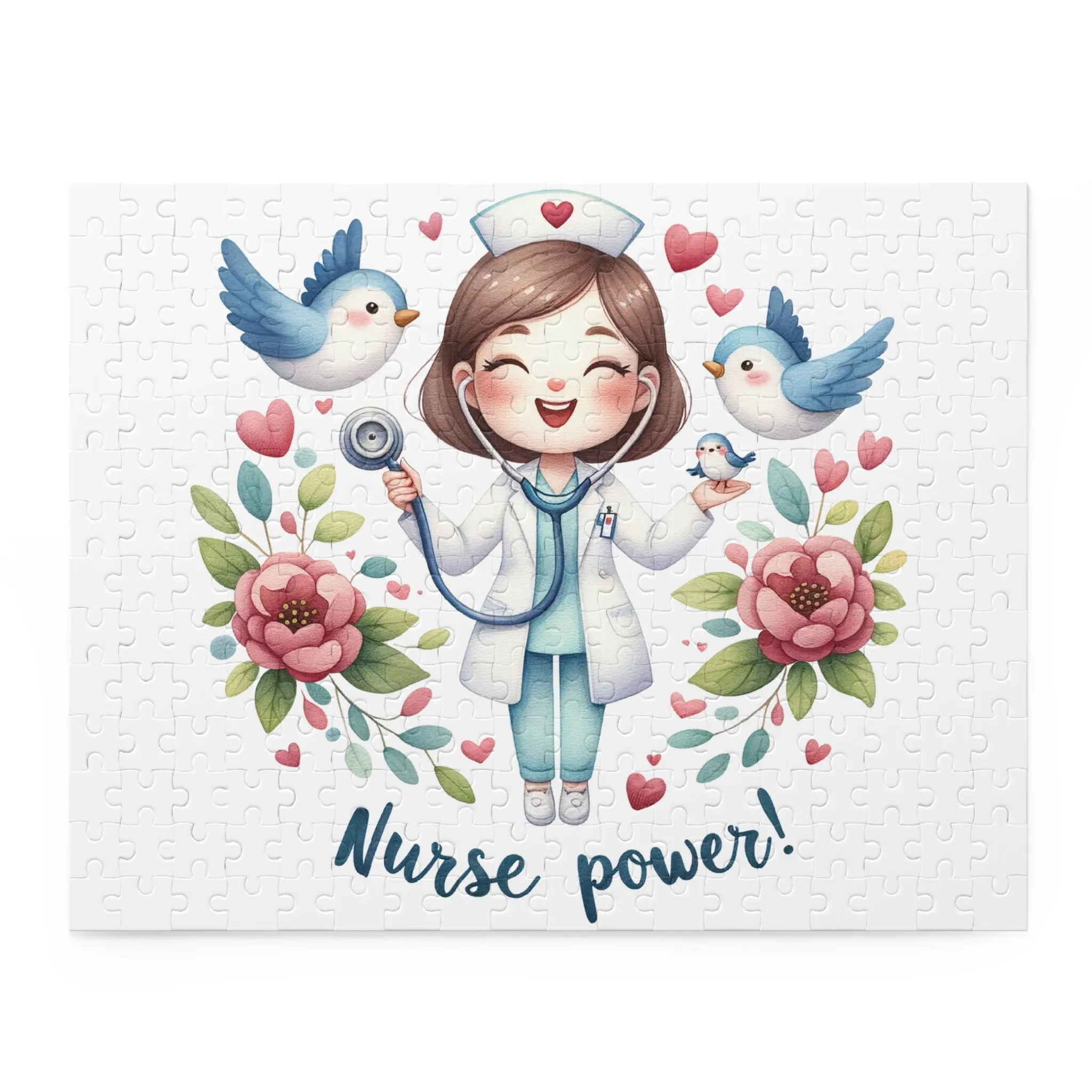 Personalised/Non-Personalised Puzzle, Nurse (120, 252, 500-Piece)