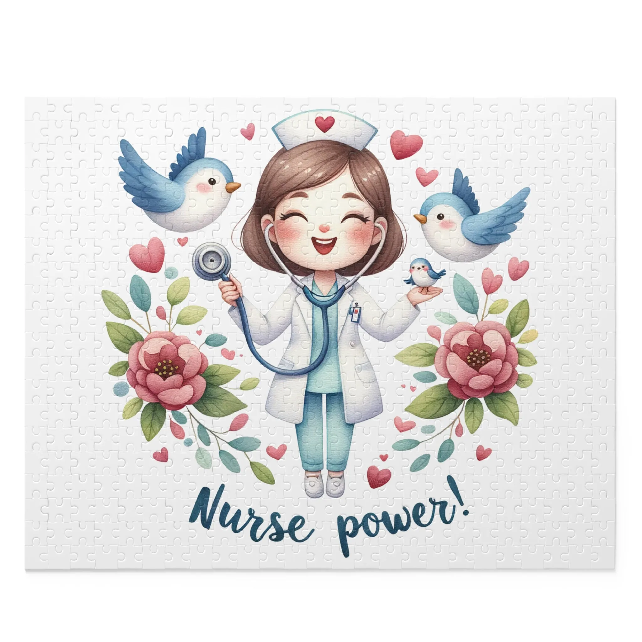 Personalised/Non-Personalised Puzzle, Nurse (120, 252, 500-Piece)