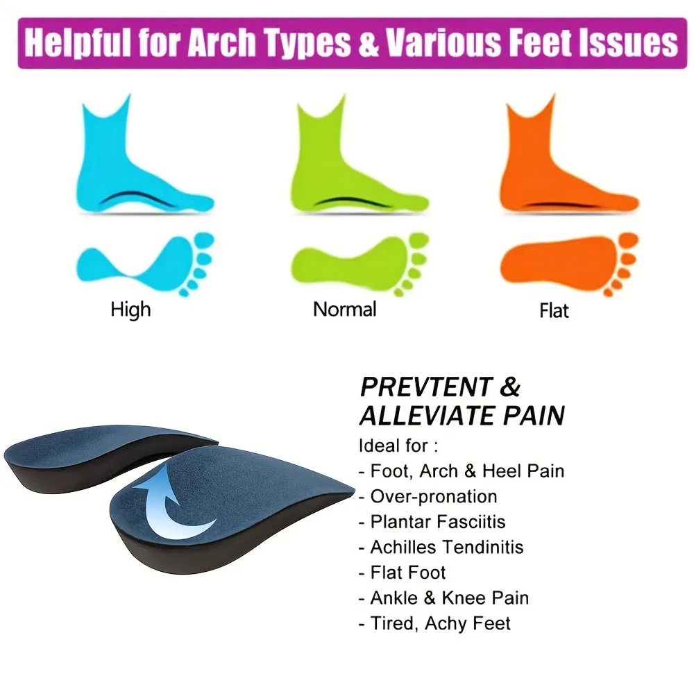 Plantar Fasciitis Insoles High Arch Support for Running  Walking