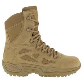 Reebok Mens Coyote Leather Military Boots Stealth 8in Rapid Response