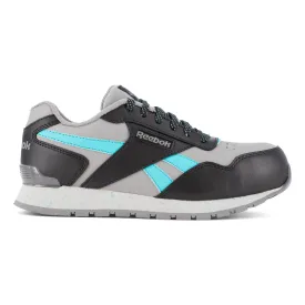 Reebok Womens Grey/Teal Leather Work Shoes Harman Classic CT