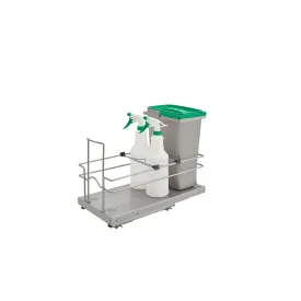 Rev-A-Shelf / 5SBWCC-8S-1 / Undersink Pullout Cleaning Organizer w/ Soft-Close