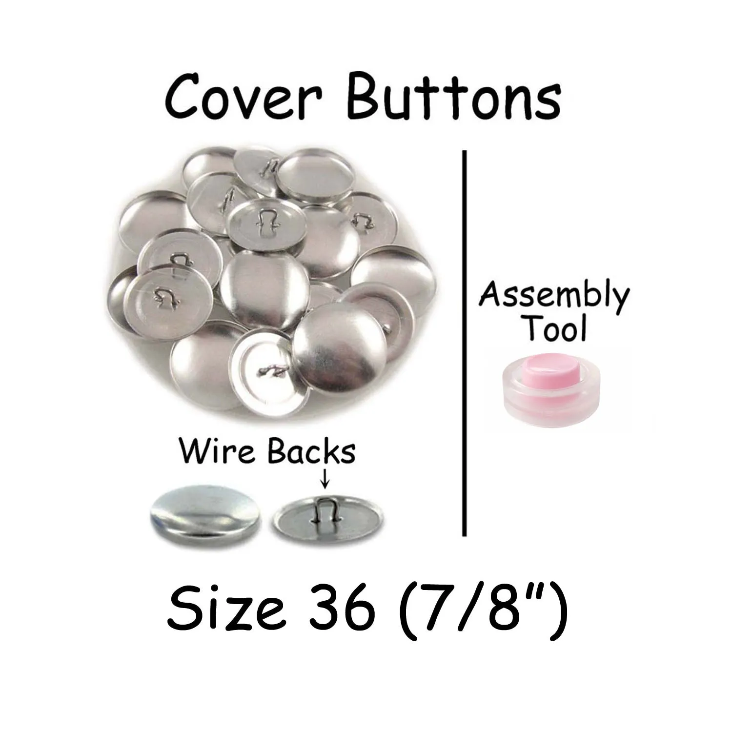 Size 36 Cover Buttons