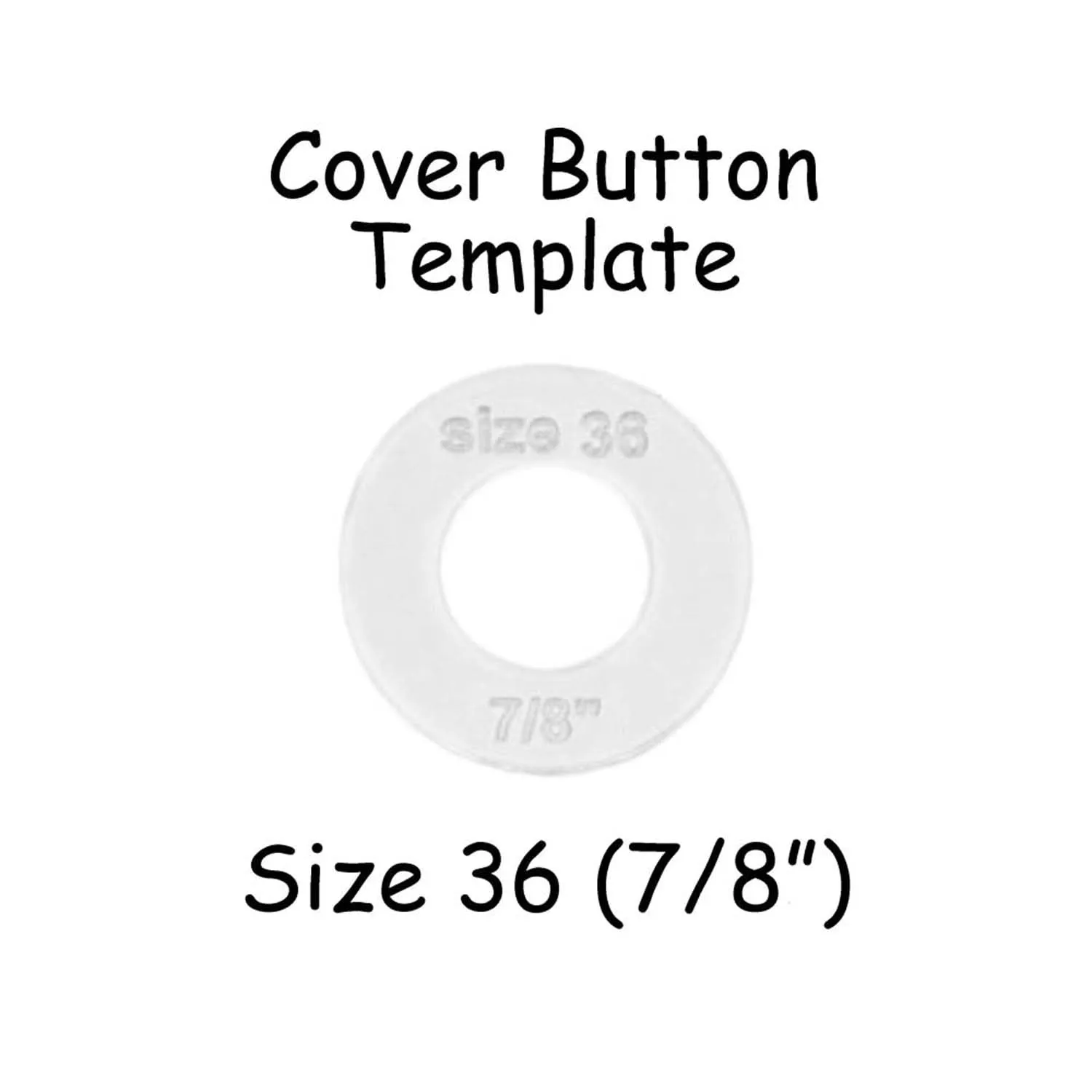 Size 36 Cover Buttons