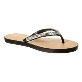 Slip On Jelly Toe-Post Diamante Flip- Flop