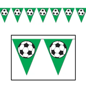 Soccer Ball Pennant Banner 28cm x 3.6m