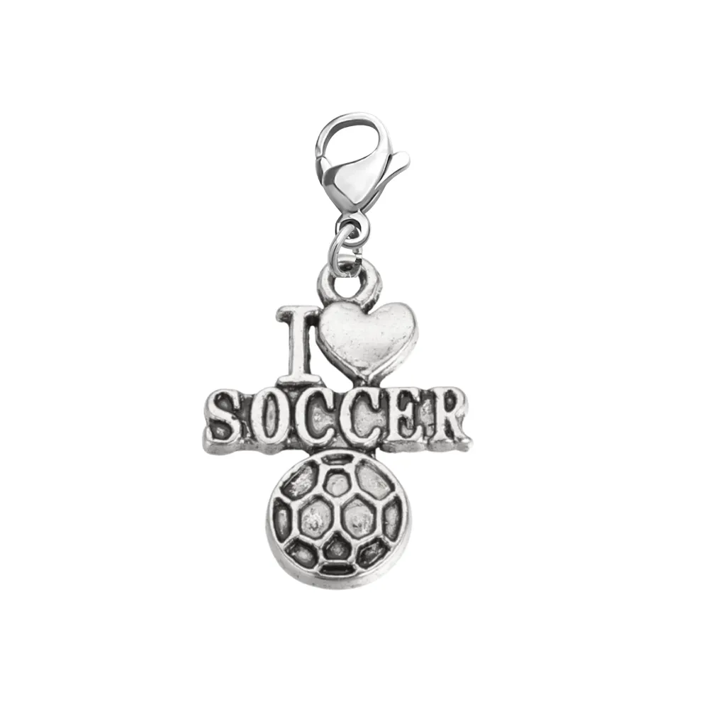 Soccer Clip On Zipper Pull