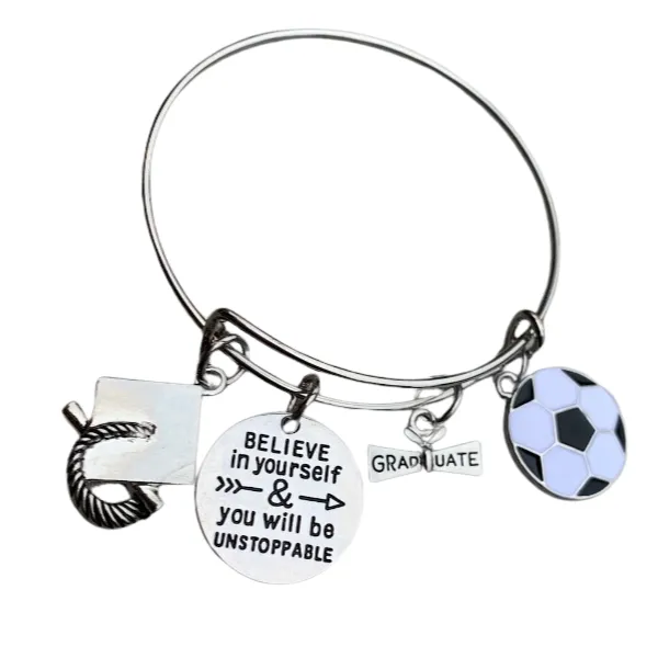 Soccer Graduation Bracelet- Pick Style