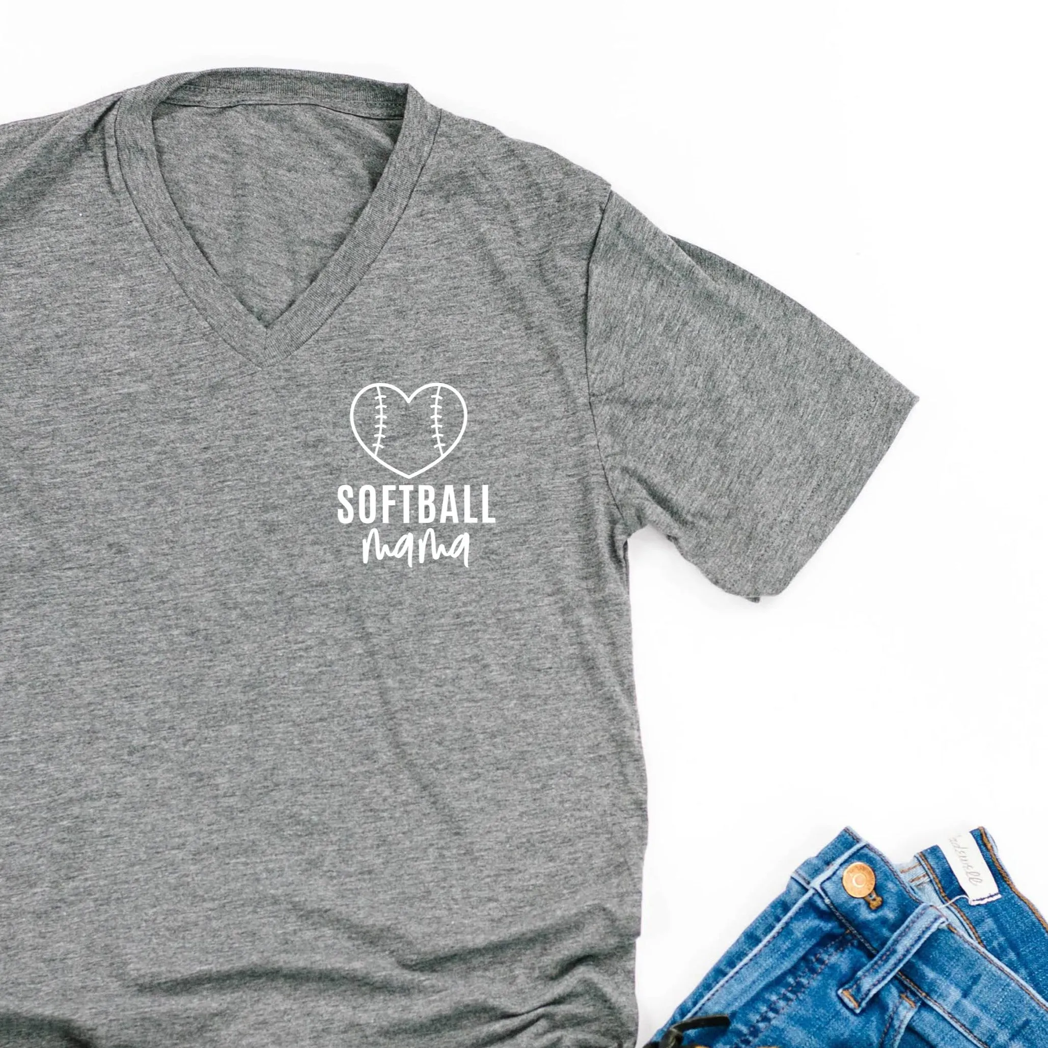 Softball Mama - Pocket Design - Unisex Tee