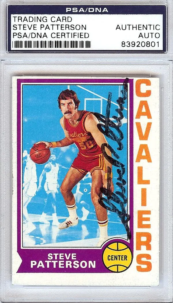 Steve Patterson Autographed 1974 Topps Card #24 Cleveland Cavaliers PSA/DNA #83920801