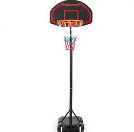 Super Cool 5-Level Adjustment Height Basketball Net Hoop Stand For Kids | 5.1-6.9FT | Heavy Duty Net | Wheels | Indoor | Outdoor