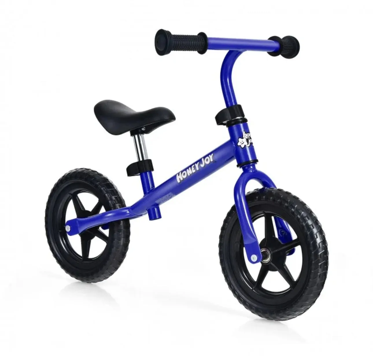 Super Cool Fun Kids No Pedal Balance Bicycle Bike Adjustable Seat, Handles Ages 2.5-5 | Very Light | Heavy Duty | Eva Rubber Wheels