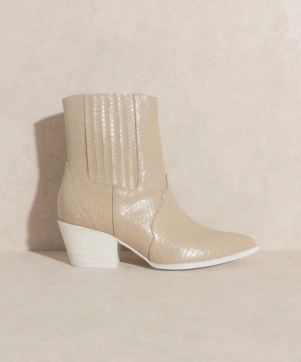 TEEK - Dawn - Paneled Western Bootie