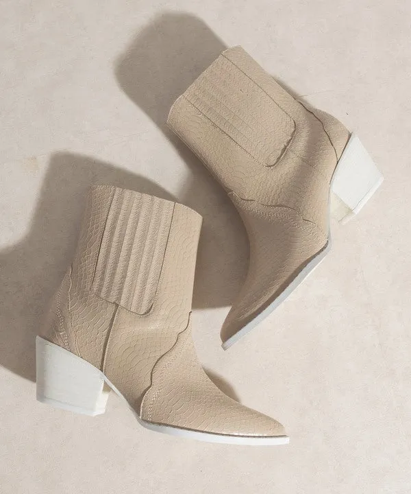 TEEK - Dawn - Paneled Western Bootie