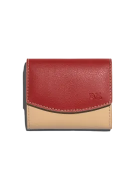 Terracotta Red Fliptop Cash & Card Wallet