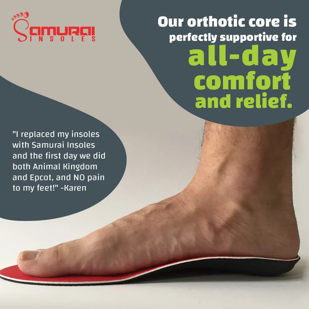 The Original Samurai Insoles®- Kick Foot Pain to the Curb