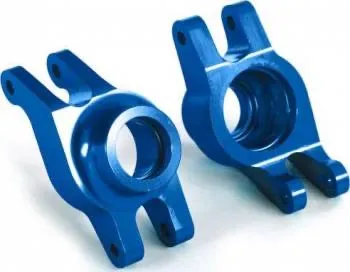 Traxxas Aluminium Rear Stub Axle Carriers 6061-T6: Maxx (Blue)