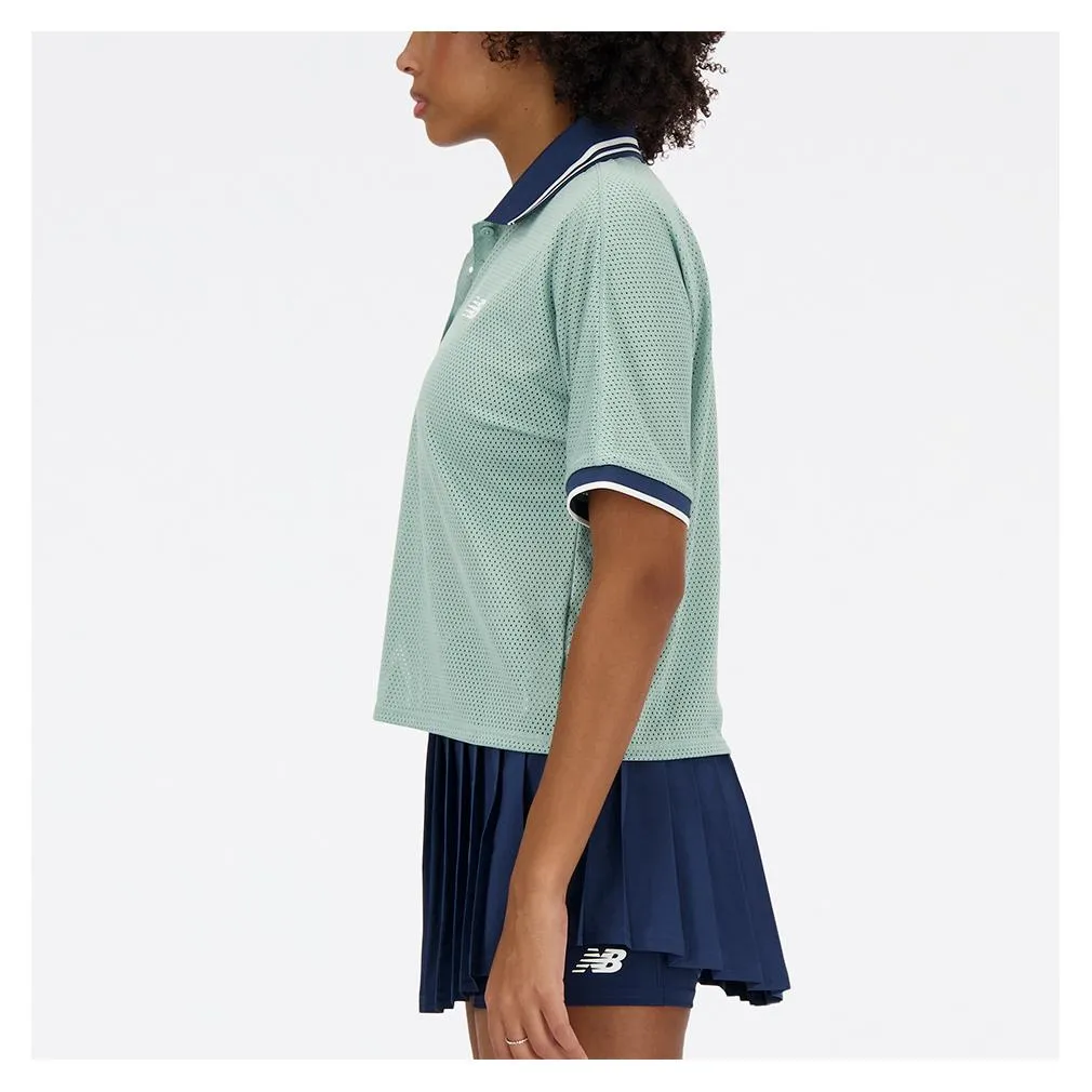 Women's Mesh Tournament Tennis Polo Salt Marsh