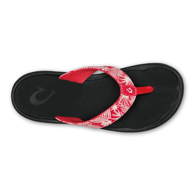 Women's Olukai 'Ohana Color: Lehua Flower / Onyx