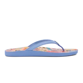 Women's Olukai Puawe Color: Cloud Blue / Flower