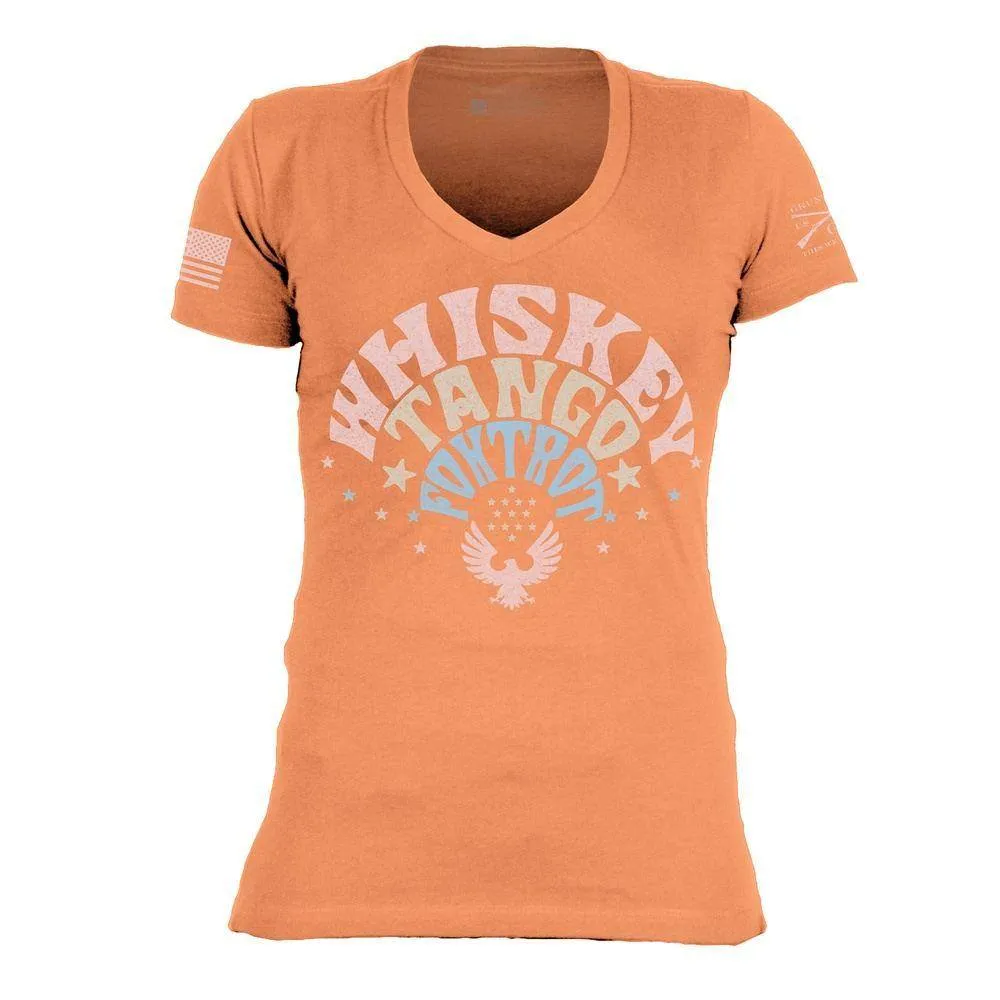 Women's What The F*ck V-Neck - Apricot Crush